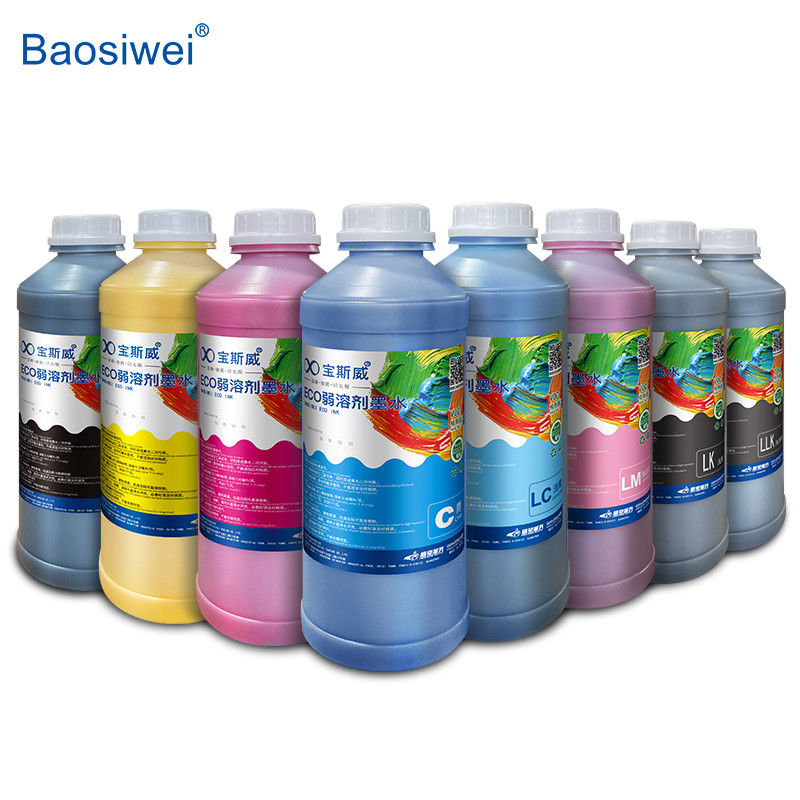 Baosiwei Eco Solvent Ink Cocok Untuk Berbagai Kepala Cetak / 8 Warna